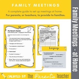Family & Morning Meeting - Full Curriculum - Parent Teache