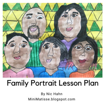Family Portrait Lesson Plan and Hair Reference Sheets (BUNDLE) by
