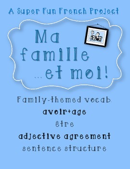 Family Poster French Project La Famille By Super Fun French Tpt