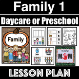 Family Preschool or Daycare Lesson Plan 1/2