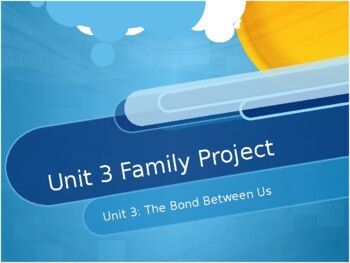 Preview of Family Project - Remote Learning!
