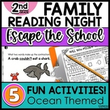 Family Reading Night 2ND GRADE Escape the School OCEAN THEME