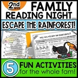Family Reading Night 2nd Grade Escape the Rainforest