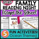 Family Reading Night 5TH and 6TH GRADE Escape the School O