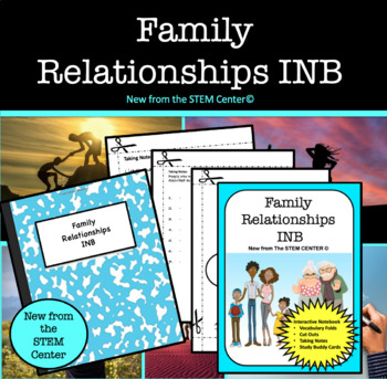 Preview of Family Relationships Interactive Notebook