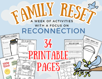Preview of Family Reset - 5 days of activities by Charlotte Ave. Shop