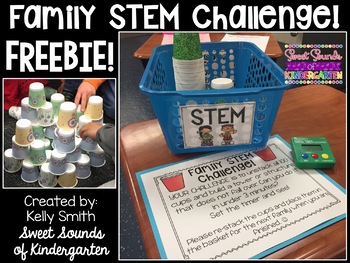 Preview of Family STEM Challenge {FREEBIE!}