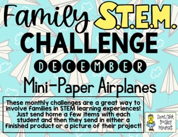 Preview of Family STEM Challenges - Set #1 - Bundle of 12 Challenges