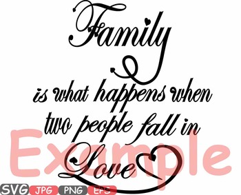 Download Family Svg Word Art Family Tree Quote Clip Art Fall In Love Heart Sayings 508s