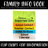 Family Student Parent Contact Information Booklet 