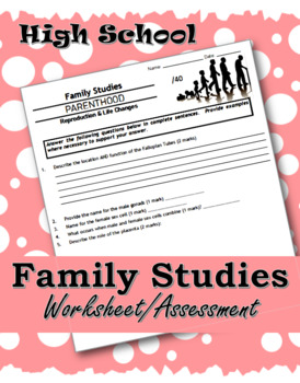 Preview of Family Studies Test - PARENTHOOD