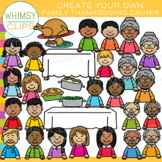 Build Your Own Family Thanksgiving Dinner Table Clip Art