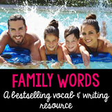 Family Themed Vocabulary in English and Spanish