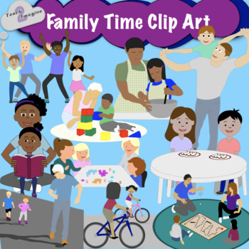 Preview of Family Time Clip Art