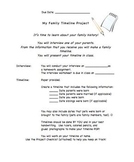 Family Timeline Project, Interview Project, Elementary Int