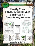Family Tree Genealogy Research Templates and Graphic Organizers