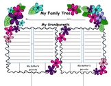 Family Tree Outline and Graphic Organizer- 2teach4fun