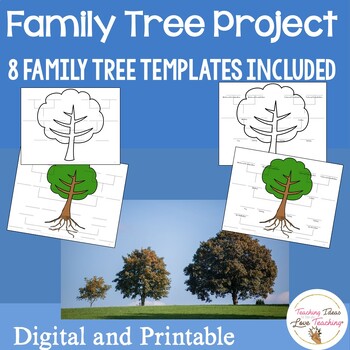 Preview of Family Tree Project | Templates | Activities for Primary Grades