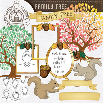 Preview of Family Tree Template Clip Art