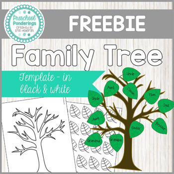 Preview of Family Tree Template Freebie - Social Studies and Social Emotional 