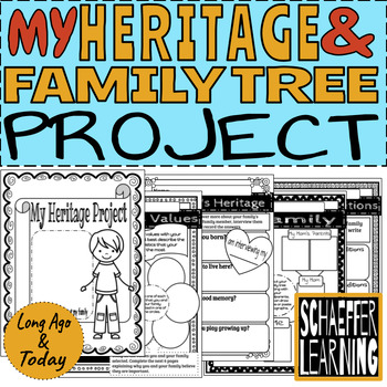 Preview of Family Tree & Family Heritage Project Digital + Print