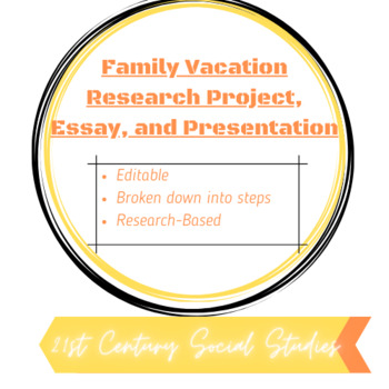 Preview of Family Trip Research and Reflection Project / Mini-Unit
