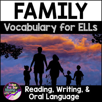 Preview of Family Vocabulary Activities ESL - for Beginning ELLs