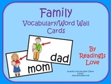 Family Vocabulary Word Wall Cards