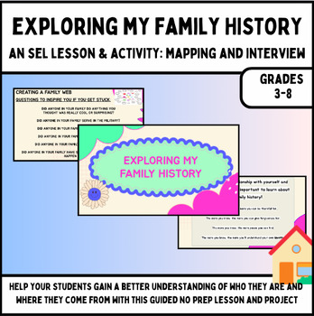 Preview of Family Web Project (Healthy Relationships Lesson 7) *DOCS