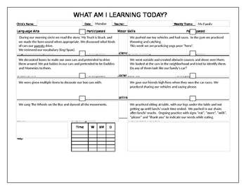 Preview of Family Week Daily Lesson Plans & Vocabulary