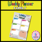 Family Weekly Planner Schedule  | Hourly Planner,Weekly Printable