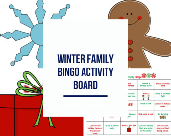 Preview of Family Winter Activity Bingo