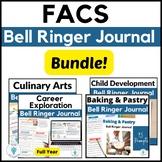 Family and Consumer Science Bell Ringer Journal Bundle - F
