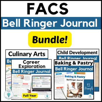 Preview of Family and Consumer Science Bell Ringer Journal Bundle - FCS - FACS Worksheets