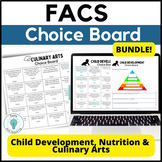 Family and Consumer Science Activities Choice Boards - Foo