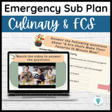 Family and Consumer Science Sub Plans - Cooking Sub Plans