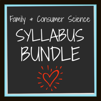 Preview of Family and Consumer Science Syllabus BUNDLE