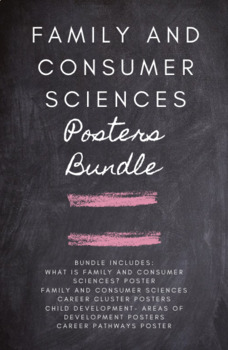 Preview of Family and Consumer Sciences Poster Bundle (FACS, FCS)