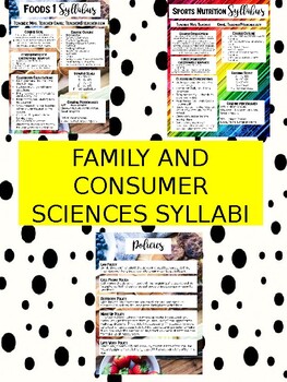 Preview of Family and Consumer Sciences Syllabi