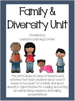 Preview of Family and Diversity Unit