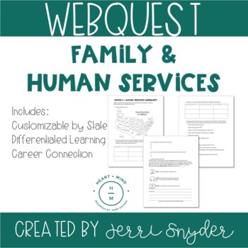 Preview of Family and Human Services Webquest FACS, FCS, CTE Activity