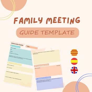 Preview of Family meeting - guide template