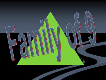 Preview of Family of 9 Math Facts