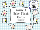 Family theme unit (mommy/baby) Letters(upper and lowercase) & Numbers flashcards