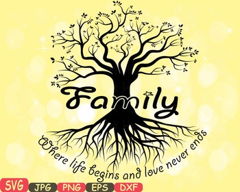 family tree word art