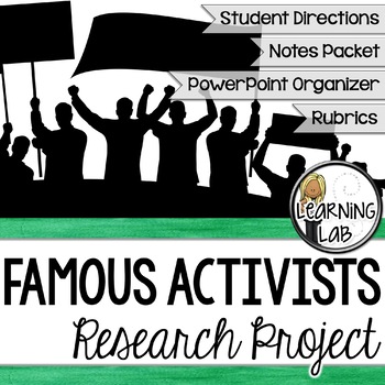Preview of Famous Activists Guided Research Project