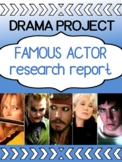 Famous Actors Research Assignment