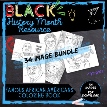 Famous African American Coloring Page Black History Month Resource Download