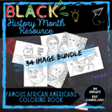 Famous African American Coloring Page Black History Month 