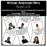 Famous African American Hero Quote Posters-Black History M
